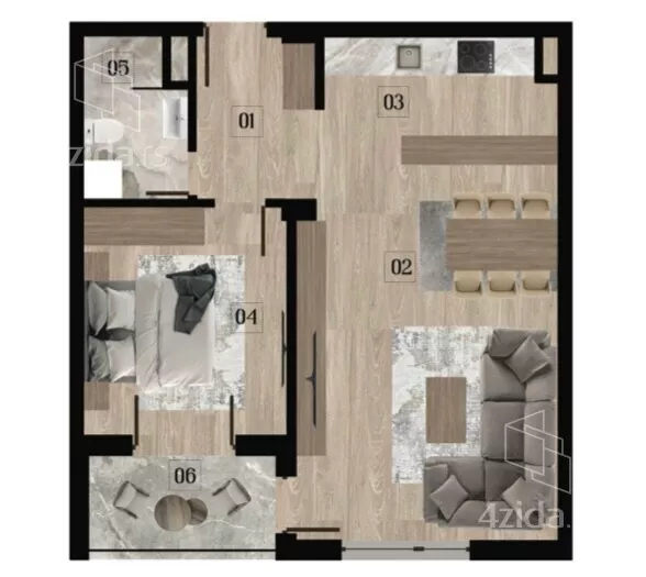 Dvosoban stan | 4zida