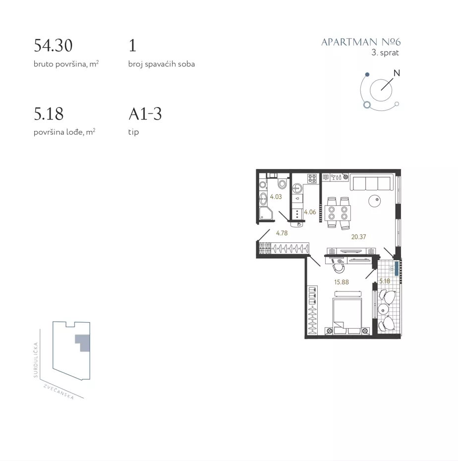 Dvosoban stan | 4zida