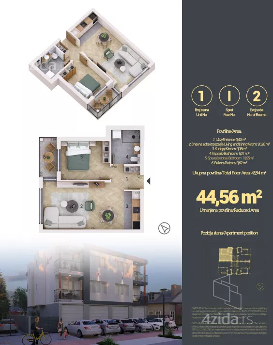 Dvosoban stan | 4zida