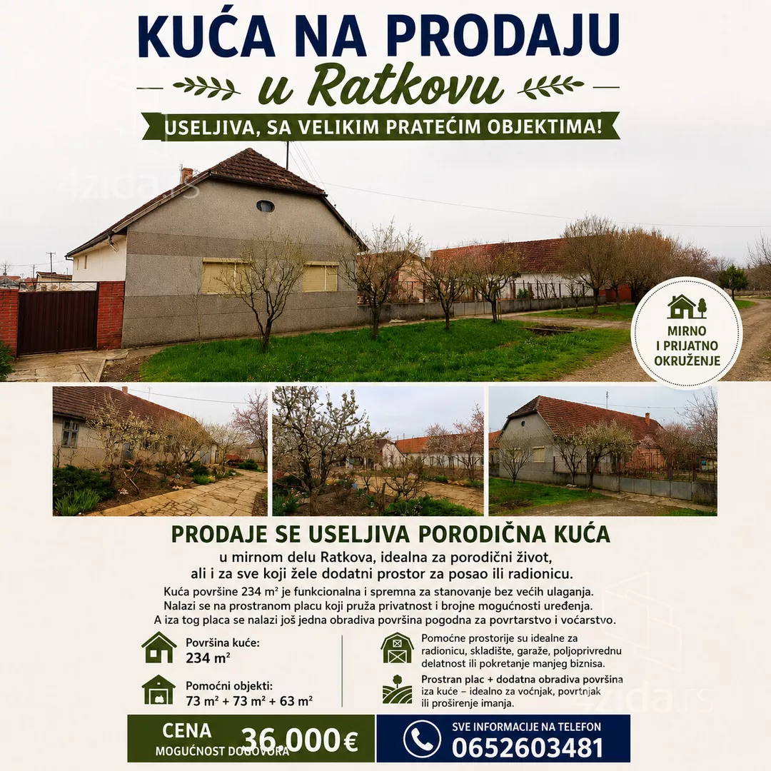 1-etažna kuća | 4zida