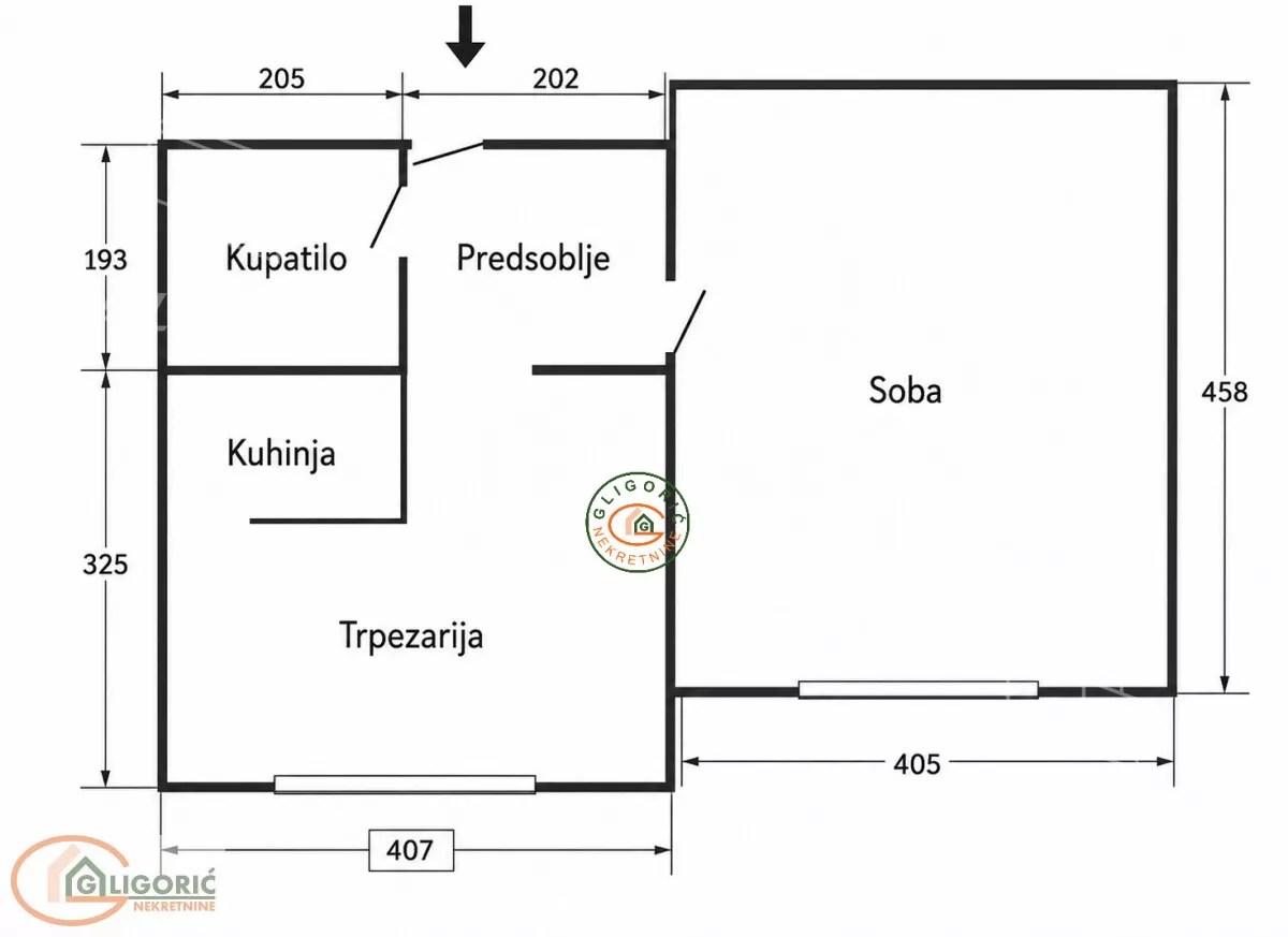 Jednoiposoban stan | 4zida