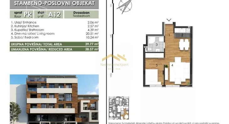 Jednoiposoban stan | 4zida