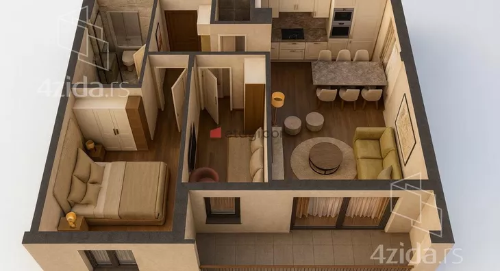 Jednoiposoban stan | 4zida