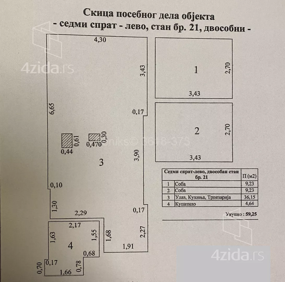 Dvosoban stan | 4zida