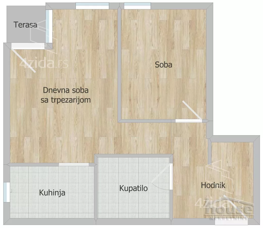 Jednoiposoban stan | 4zida