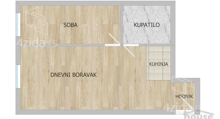 Jednoiposoban stan | 4zida