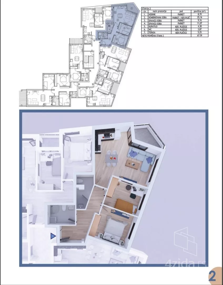 Dvosoban stan | 4zida