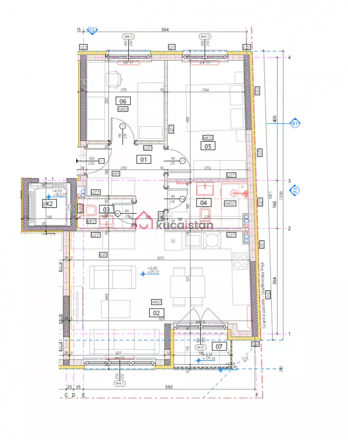 Trosoban stan | 4zida