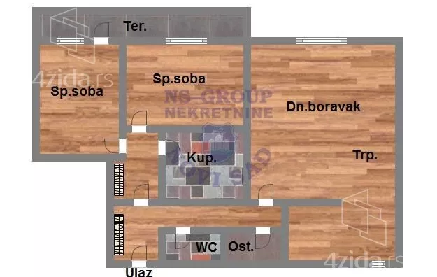 Trosoban stan | 4zida