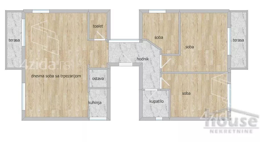 Troiposoban stan | 4zida