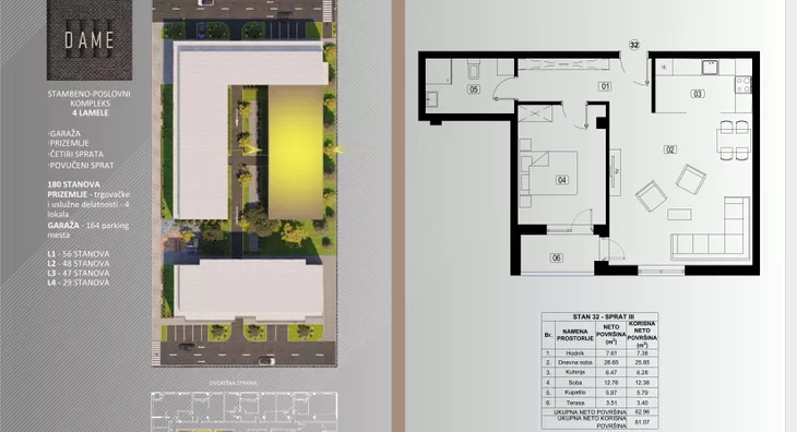 Dvosoban stan | 4zida