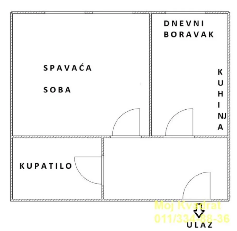 Jednoiposoban stan | 4zida