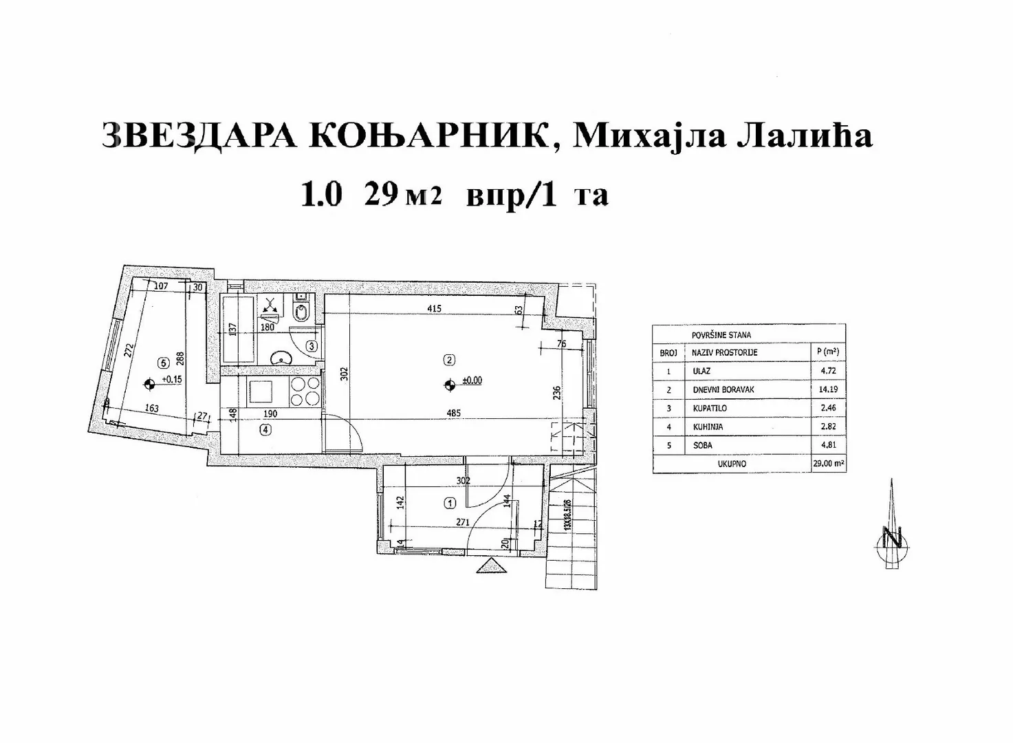 Jednosoban stan | 4zida
