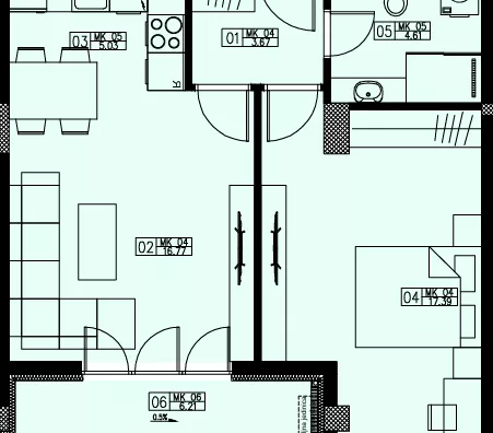 Dvosoban stan | 4zida