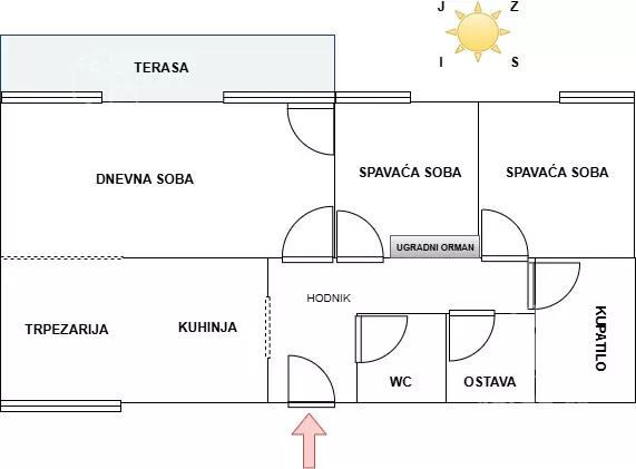 Trosoban stan | 4zida