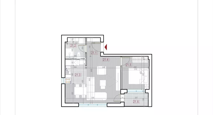 Jednoiposoban stan | 4zida