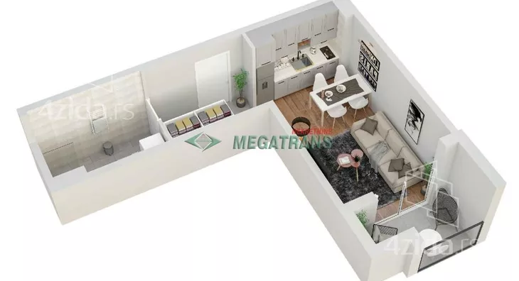 Jednosoban stan | 4zida