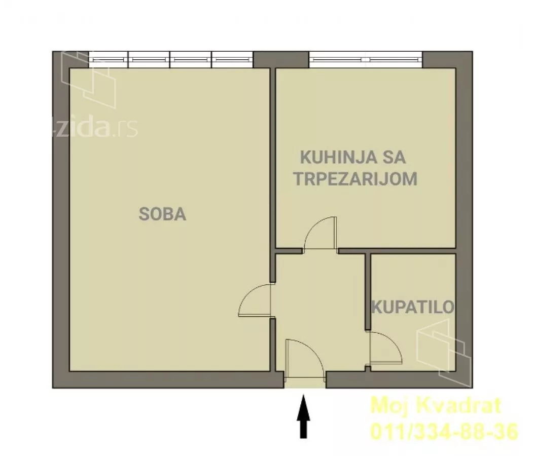 Jednosoban stan | 4zida