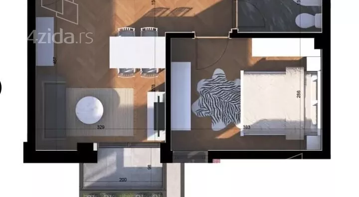 Jednosoban stan | 4zida