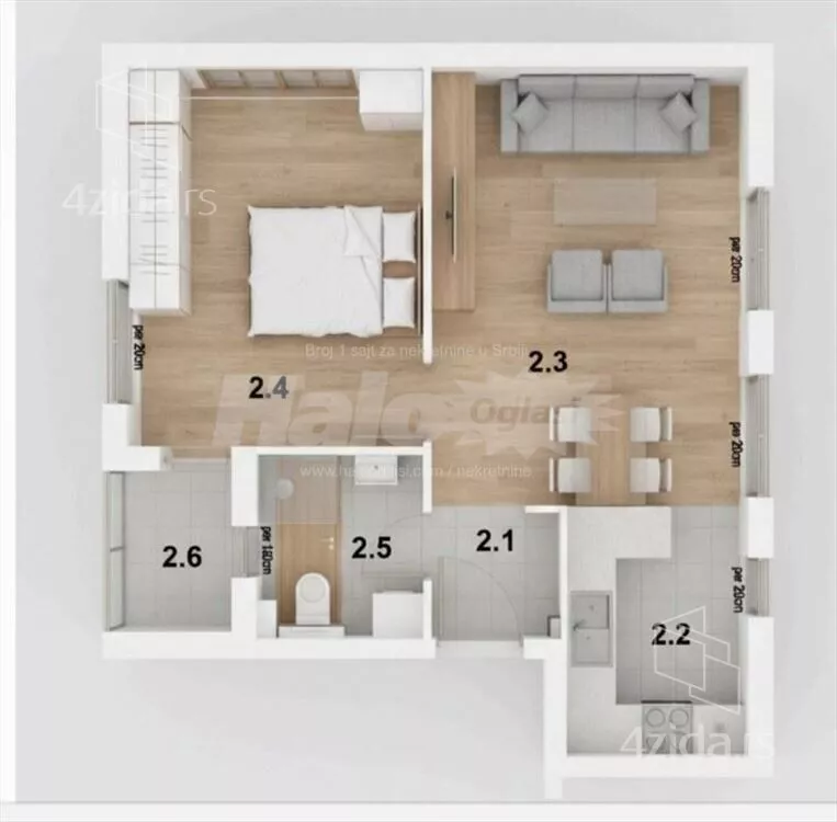 Dvoiposoban stan | 4zida