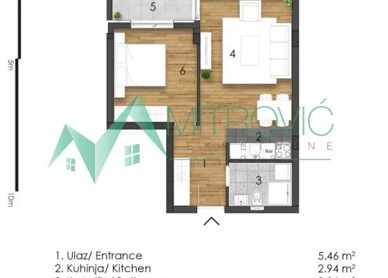 Dvosoban stan | 4zida