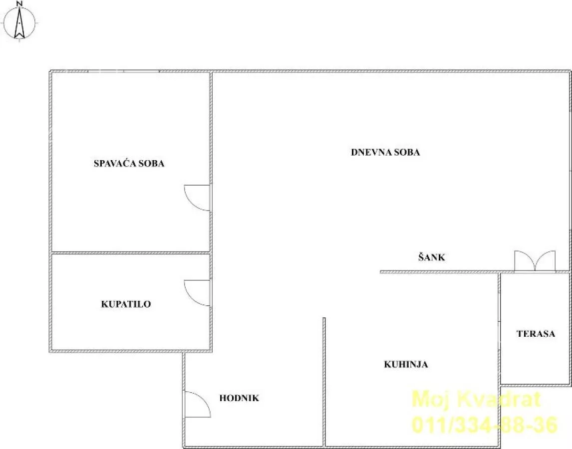 Jednoiposoban stan | 4zida