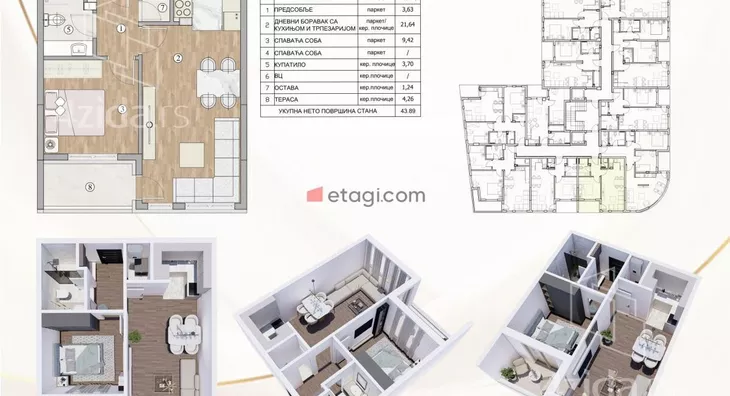 Jednosoban stan | 4zida