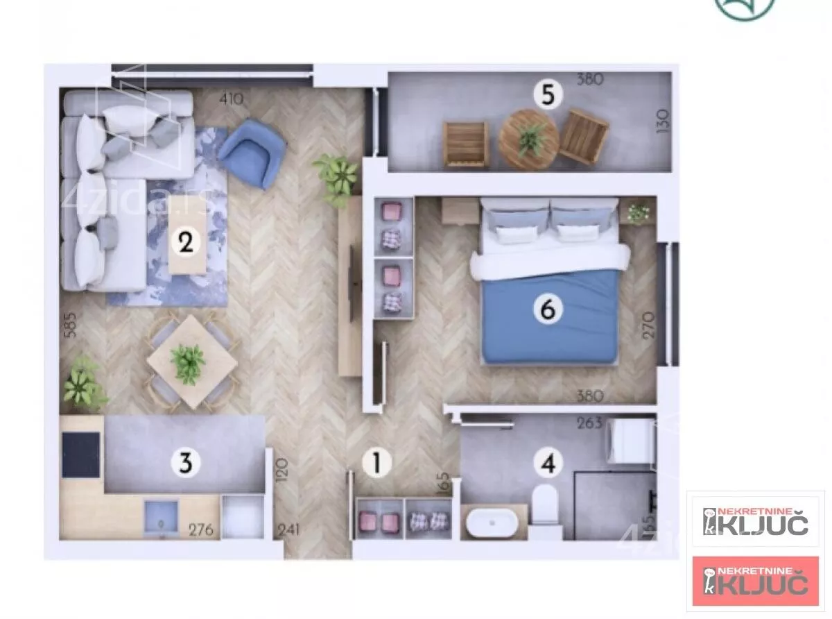 Dvosoban stan | 4zida