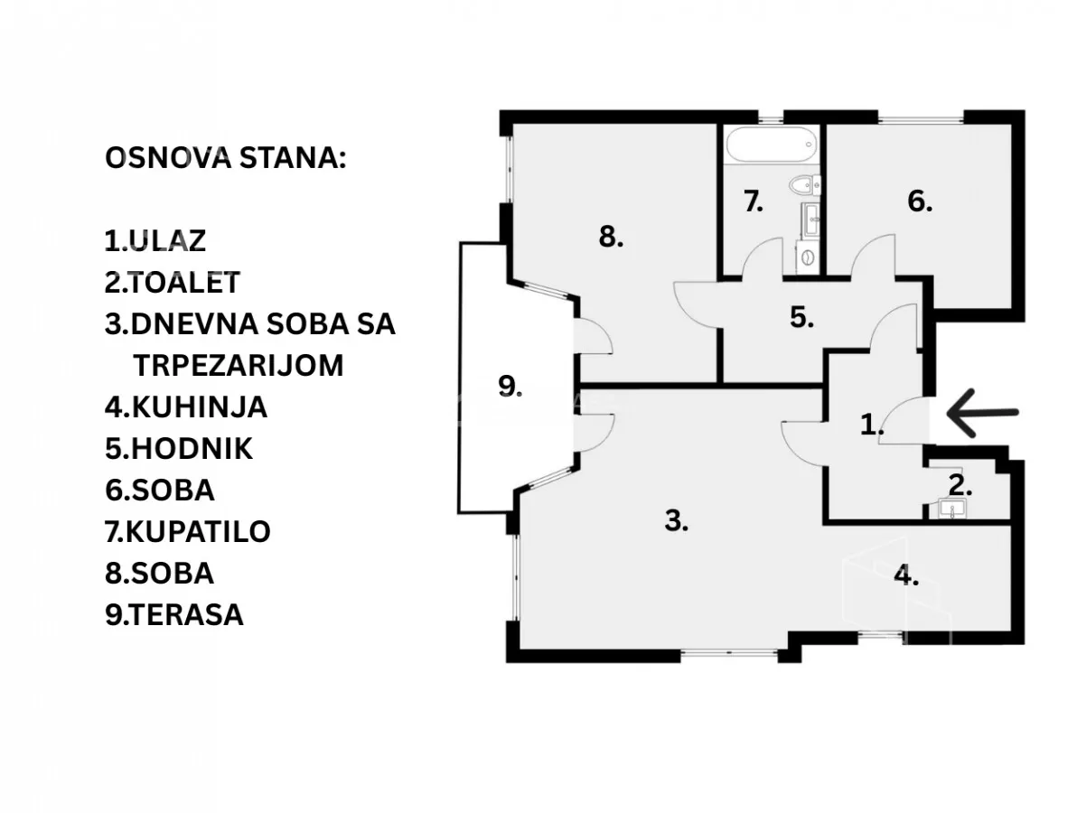 Trosoban stan | 4zida