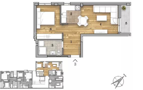 Dvosoban stan | 4zida