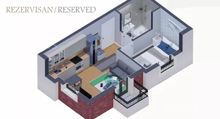 Jednosoban stan | 4zida