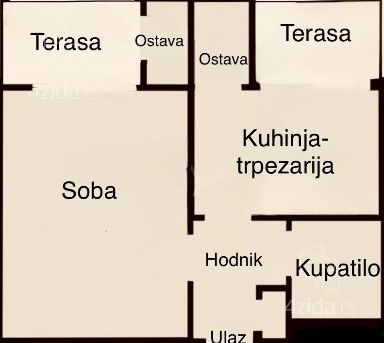 Jednosoban stan | 4zida