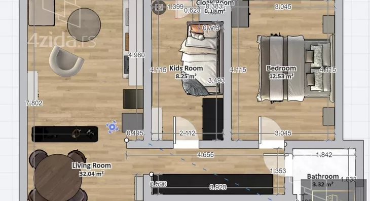 Dvoiposoban stan | 4zida