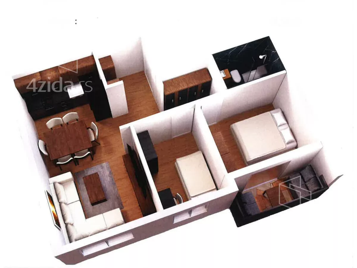 Trosoban stan | 4zida