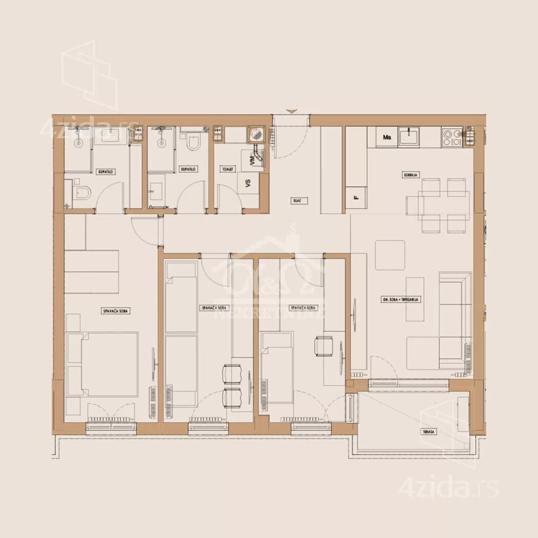 Troiposoban stan | 4zida