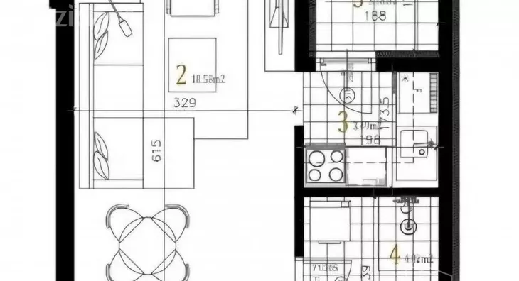 Jednosoban stan | 4zida