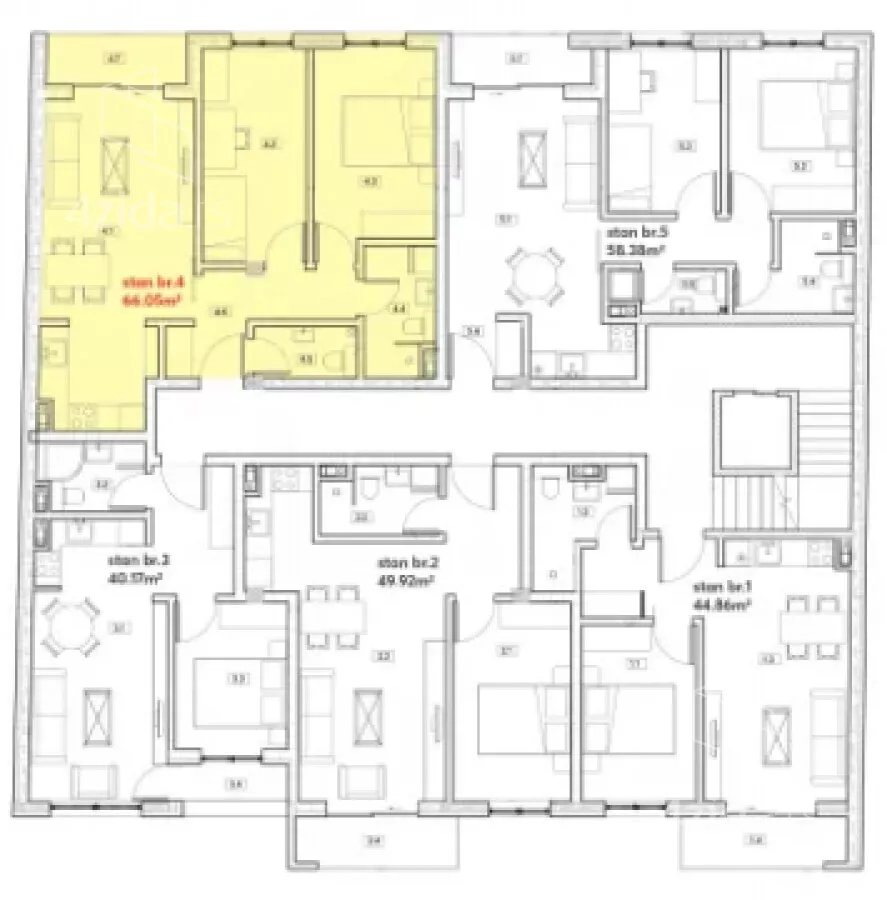 Trosoban stan | 4zida