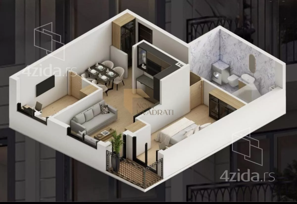 Trosoban stan | 4zida