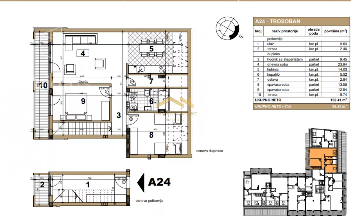 Trosoban stan | 4zida