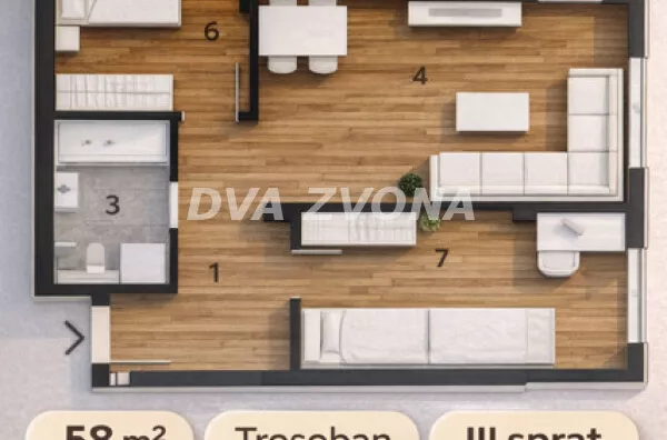 Trosoban stan | 4zida