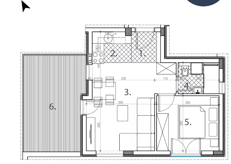 Jednoiposoban stan | 4zida