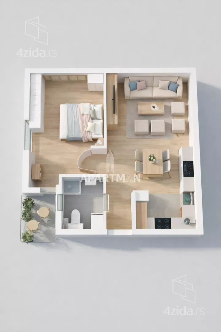 Dvosoban stan | 4zida