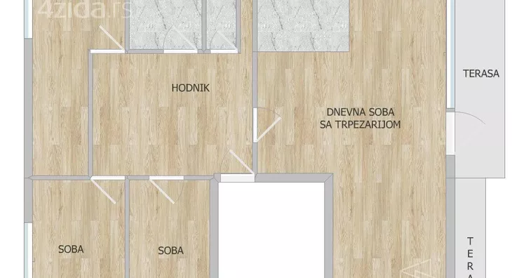 Troiposoban stan | 4zida