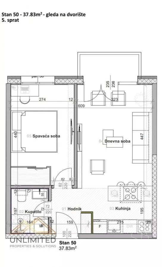 Jednoiposoban stan | 4zida