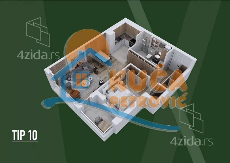 Dvosoban stan | 4zida