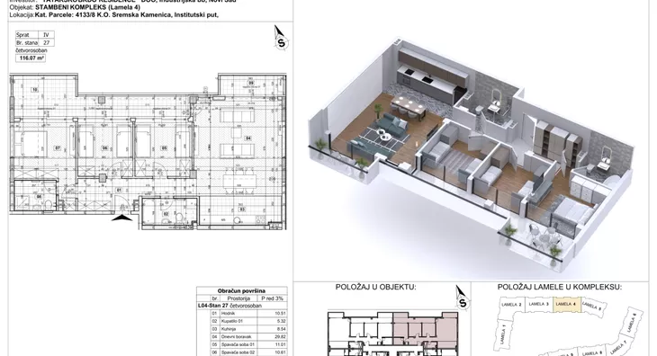 Četvorosoban | 4zida