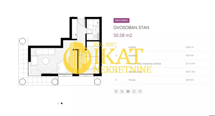 Jednoiposoban stan | 4zida
