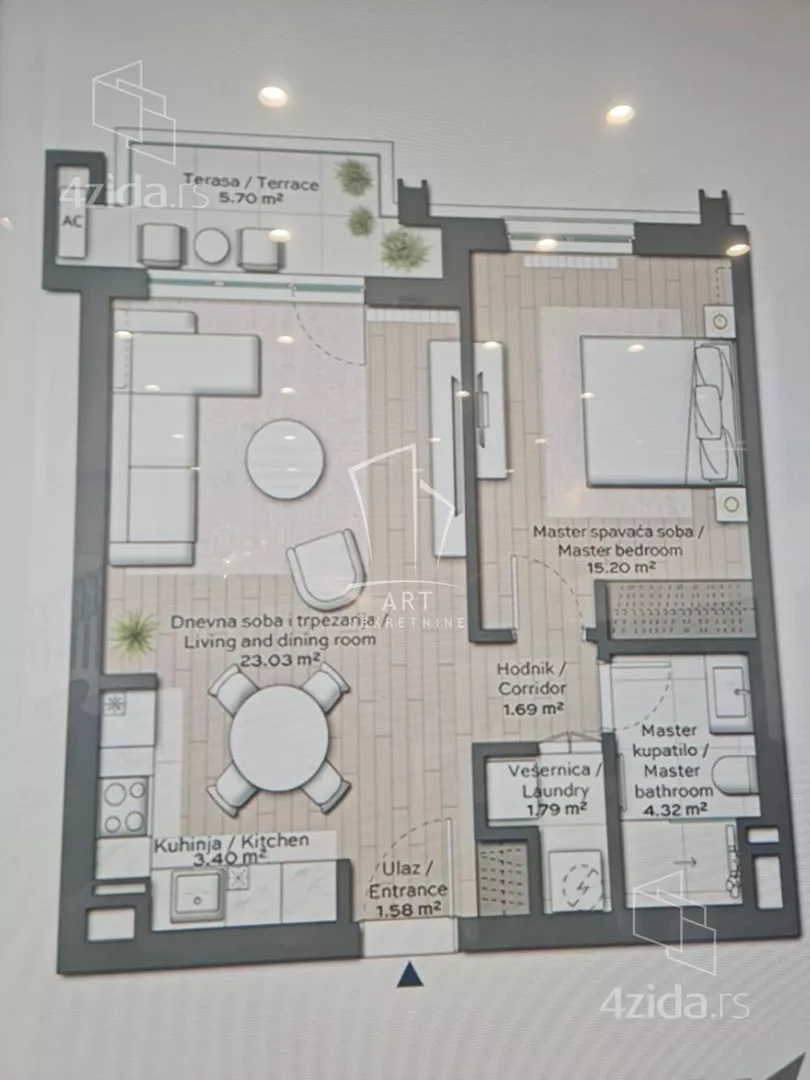 Dvosoban stan | 4zida