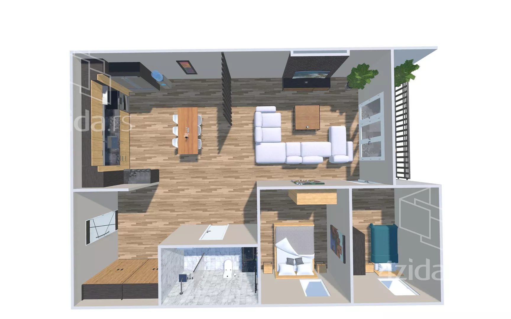 Dvosoban stan | 4zida