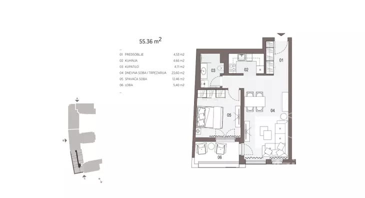 Dvosoban stan | 4zida